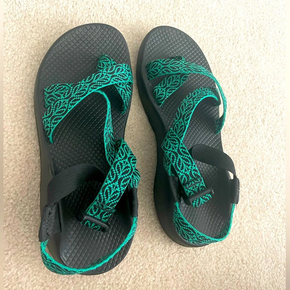 Women’s Chacos sandals size 8 black/teal - Picture 5 of 5